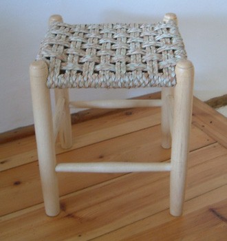Low ash stool with Kamba seat